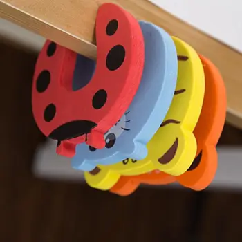 

1pcs Cartoon Child Security Door Card Baby Anti-pinch Hands Door Stopper door anti - Folder Hand Protector Color Random