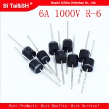 20 штук с выпрямительным диодом 6A 1000V R-6 6A10