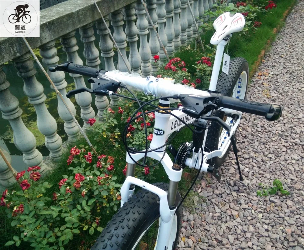 Kalosse Beach bicycle Aluminum alloy frame 26*4.0 tires , snow mountain bike , bicicleta mountain bike , 21/24/27/30 speed