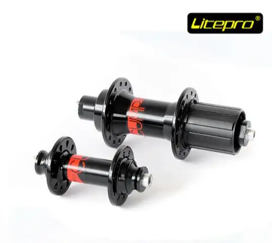 ФОТО Litepro 74/130mm V Brake 16/18/20inch Folding Bike Hubs Folding Bicycle Drum Bearing Hubs 20/28H