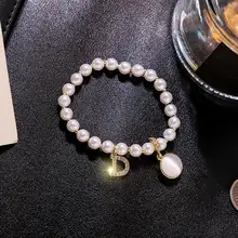 Модные женские жемчужные браслеты с буквенным принтом новые браслеты подарки на день рождения