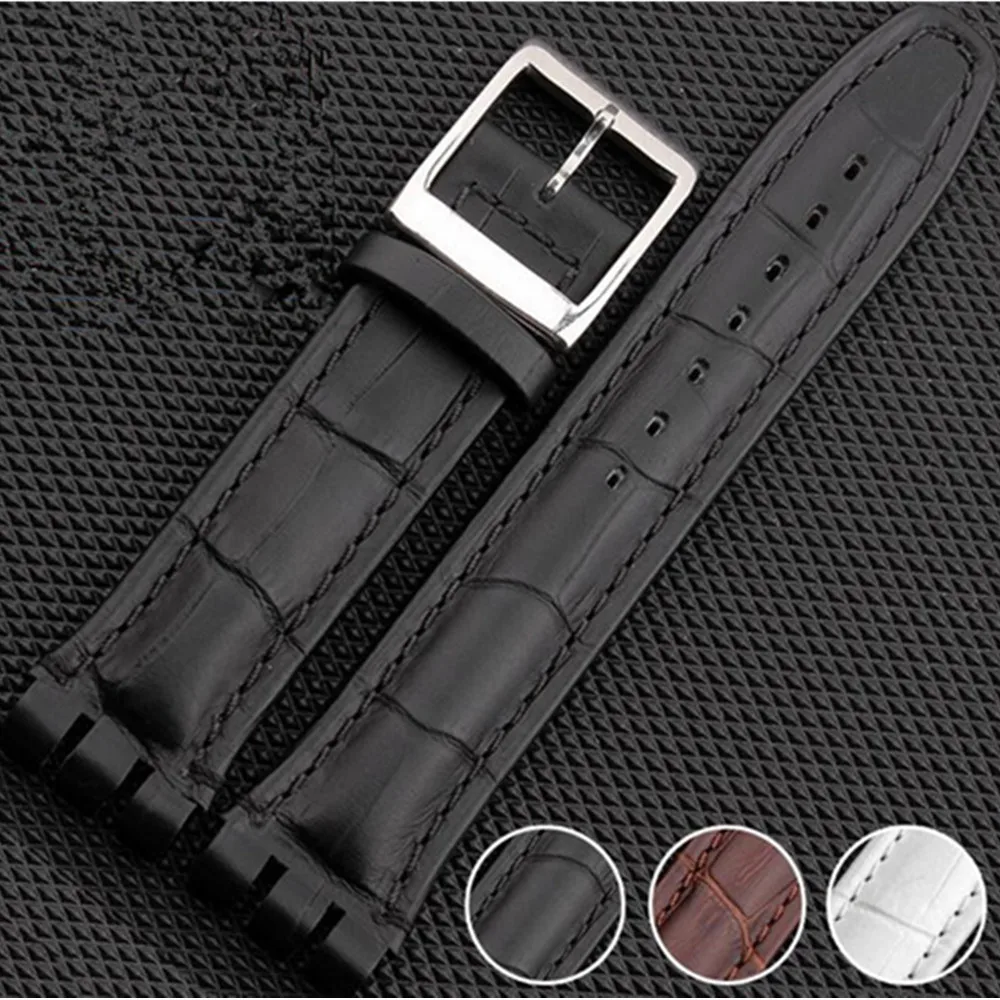 

High Quality Strap for S For Watch Original 17/19 /23 mm Genuine Leather Band Waterproof Watch Band+Tools