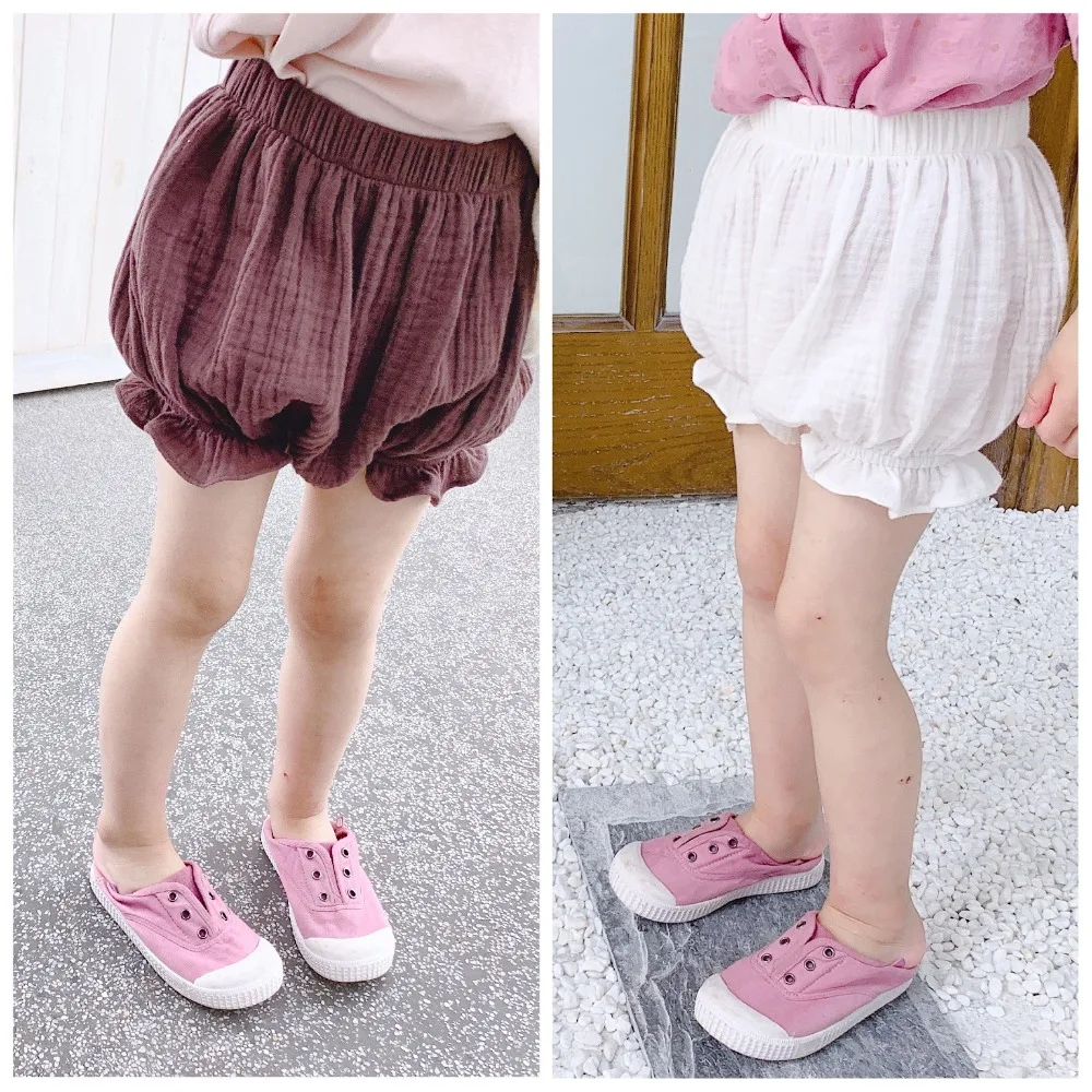 2019 New Arrival Girls Ruffles Cotton Shorts Summer Kids Girls Shorts 1 ...