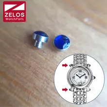 2 шт./компл. синий винт трубки голову для Chopard Happy Diamonds часы группа винт стержень части