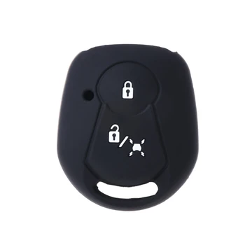 

2 Buttons Silicone Car Key Fob Cover Case For SSANGYONG ACTYON KYRON REXTON 2