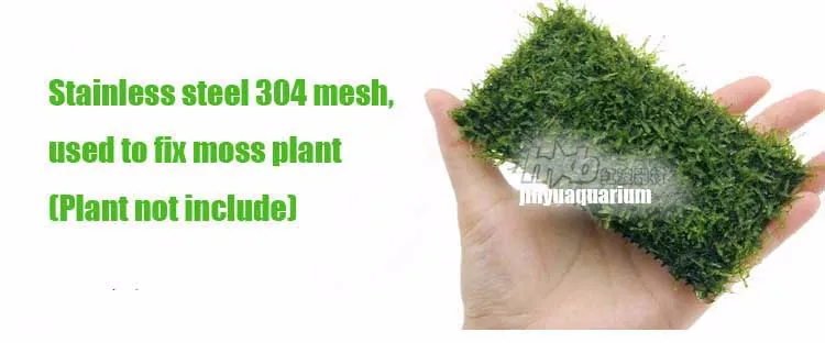 

Stainless steel mesh moss water plant fix aquarium fish tank ADA declaration maintenance