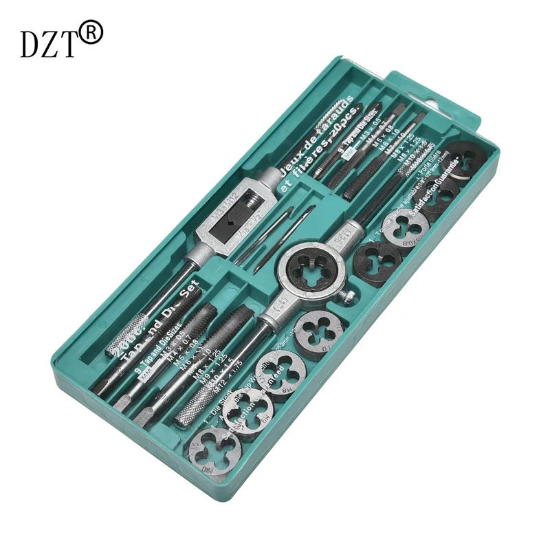 

20pcs High Quality Taps Die Set Screw Thread Taraudage Screw Plugs Taps Hand Tools Thread Tap Metric Sets