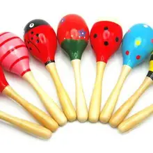Новинка; Лидер продаж; деревянный Маракас деревянные погремушки; Детские музыкальные вечерние погремушка высокого качества
