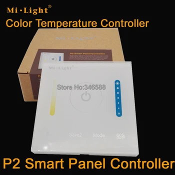 

P2 Mi.Light DC12 DC24V 5A/CH Wal Mounted Touch Panel Smart Panel LED Color Temperature CCT Controller for Dual White Strip Light