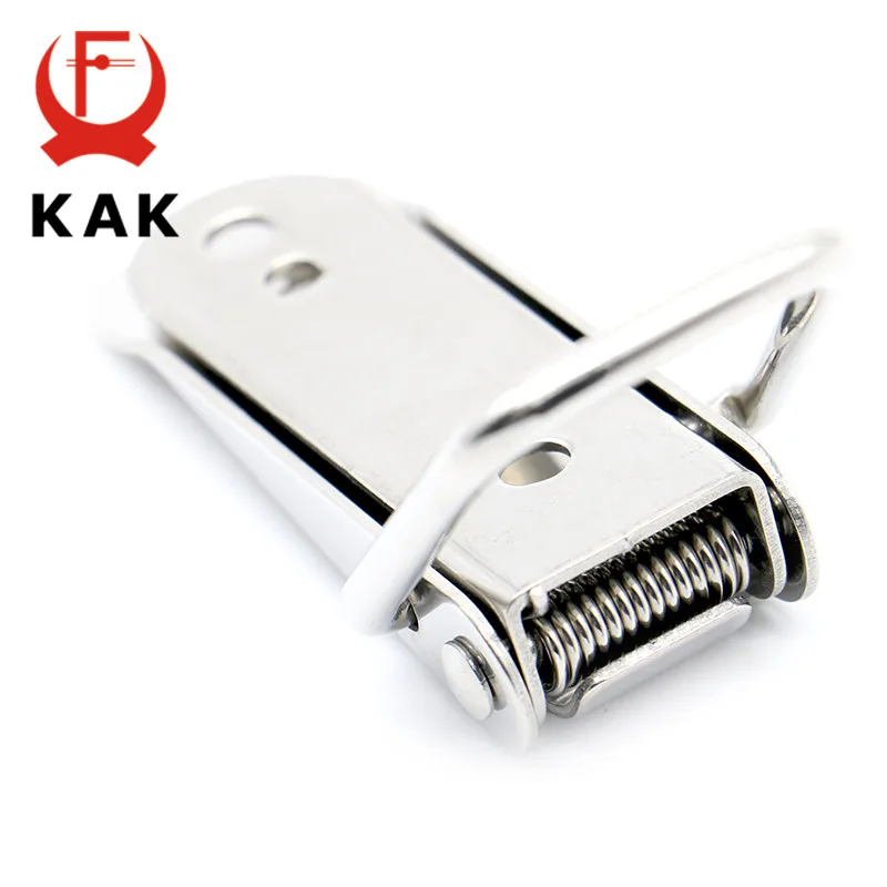 4 قطعة KAK-J105 صندوق كابين أقفال الربيع المحملة اقبض مزلاج تبديل 27*63 الحديد الرباطات ل انزلاق الباب نافذة الأثاث الأجهزة