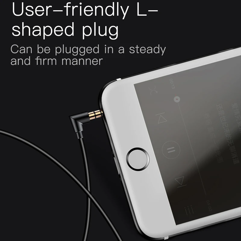 Baseus H07 Hi-Res Audio Wired Earphone Stereo Bass Sound Headset Metal In-Ear Earphone With Mic 3.5mm Jack Earbuds Earpiece