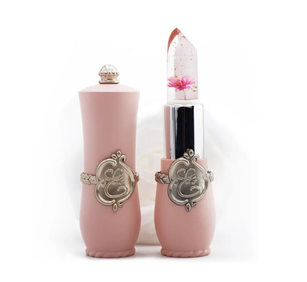 

Brand NEW Temperature Color Change Lipstick Long Lasting Moisturizer Cosmetic Transparent Jelly With Flower Magic Lipbalm TR001