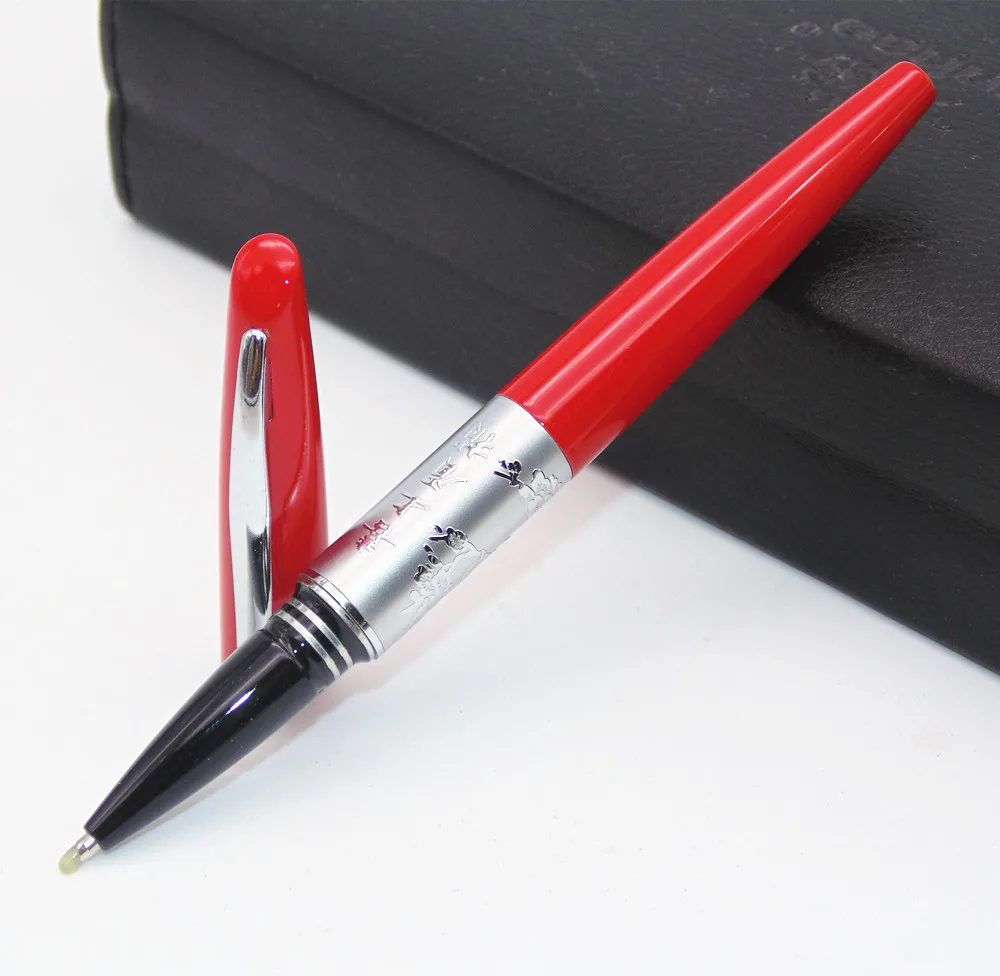 

High quality 653 Red School student stationery Supplies Business office Medium Nib Rollerball Pen New