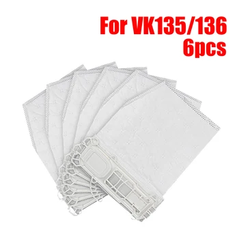 

6pcs Vacuum Cleaner Bags Dust Bag for vorwerk VK135 VK136 Vorwerk Kobold Vacuum Cleaner Parts Home Appliance Accessoriess