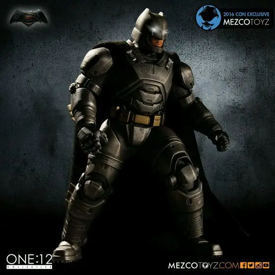 Экшн фигурки для мальчиков MEZCO Armor Batman One: 12 высокое качество 15 см BJD ПВХ|Игровые и