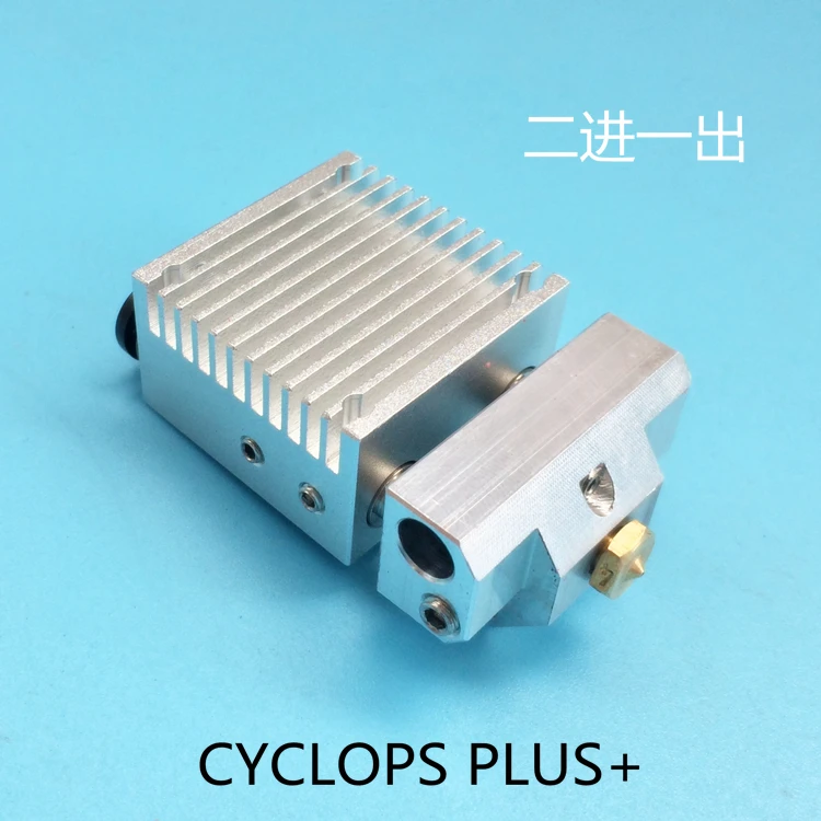 Chimera Plus Cyclops hotend двойная Экструзионная головка 2 в 1 из V6 PT100 экструдер ЧПУ обработка 3D части принтера