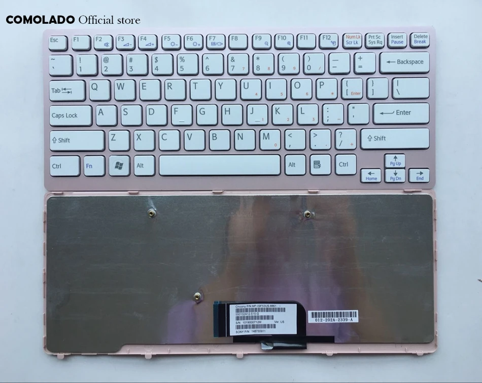 

US English Keyboard For Sony Vaio VPC-CW VPC CW VPCCW CW16EC CW18FC pink Frame Laptop Keyboard US Layout