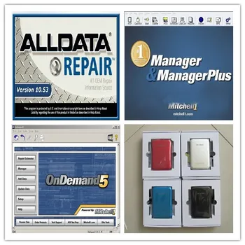 

v10.53 alldata mitchell on demand + mitchell manager plus 3in1 with 750gb hdd auto repair software for cars and trucks hot
