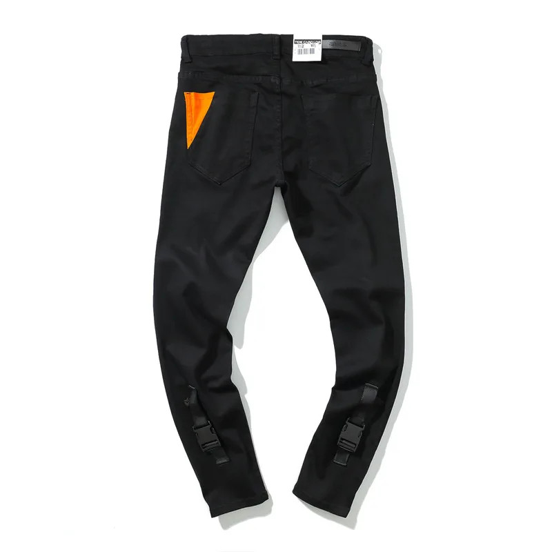 2018 г. панк стиль Тонкий ретро orange шить хит цвет cargo pant M-2XL мужчина Высокое качество, Бесплатная доставка