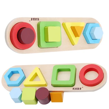 

Wooden Blocks Color Shapes Matching Montessori Educational Learning Toys For Children With Autism Juguetes Speelgoed Brinquedo