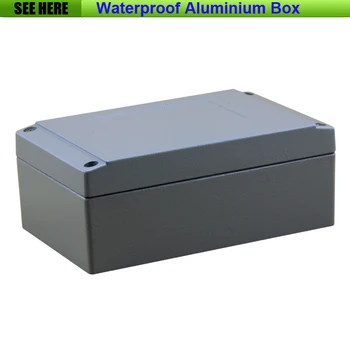 

Free Shipping 1piece /lot Top Quality 100% Aluminium Material Waterproof IP66 Standard sealed aluminium box 160*100*65mm