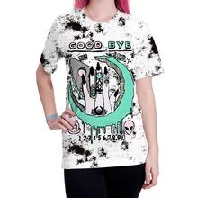 Для женщин спортивные футболки короткий рукав с принтом свободные быстросохнущая Фитнес для бега на открытом воздухе рубашка Спортивная одежда