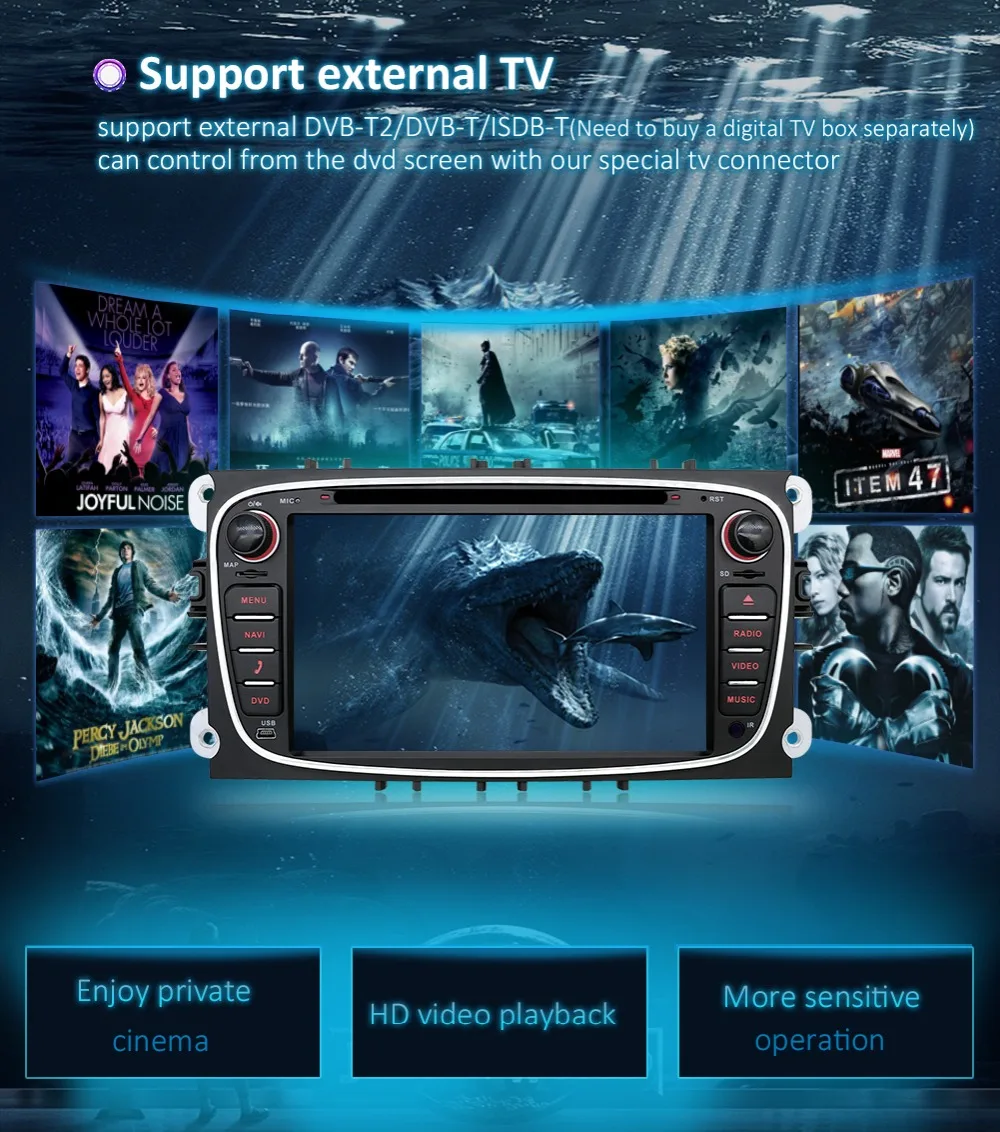 Flash Deal Quad core 2DIN Android 8.0 car dvd GPS car dvd for Ford focus Mondeo S-max smax Kuga c-max Connect Galaxy wifi 3/4G BT Autoradio 19