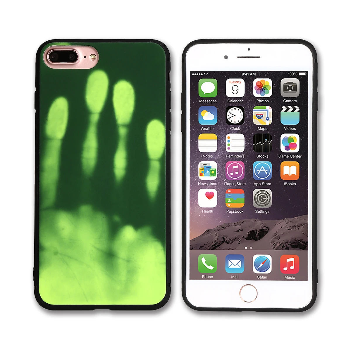 Haissky Термальность Сенсор чехлы для iPhone 6s 5 SE 7 Plus термочувствительных чехол