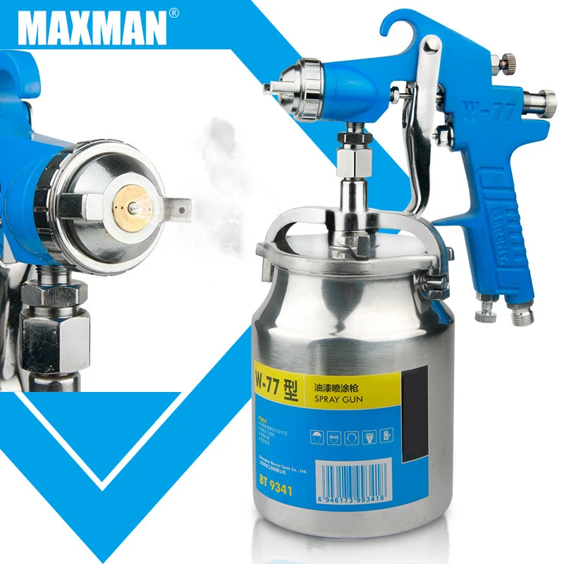 

MAXMAN600/750/1000ML Professional Pneumatic Spray Gun Airbrush Sprayer Alloy Painting Atomizer Tool With Hopper For Painting Car