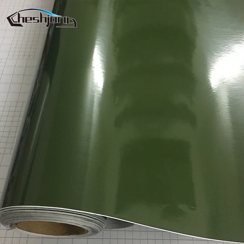 army-Green-glossy-vinyl-film-1