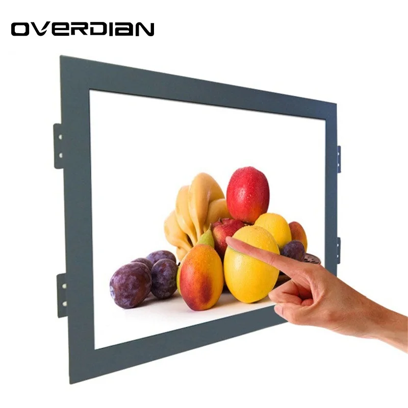 

7"Lcd Monitor/Display VGA/AV Interface Non-Touch Metal Shell Embedded Frame Industrial Control Lcd Monitor1024*600
