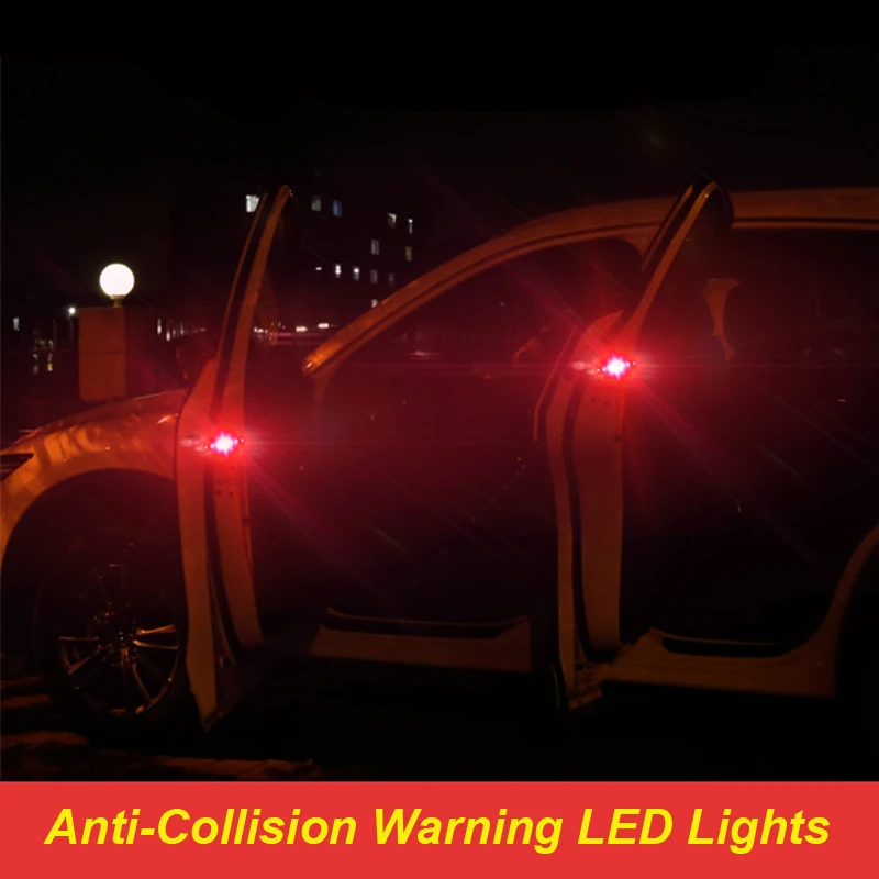 

2x Car Door LED Warning lamp Anti-collid signal light For Peugeot 307 206 308 407 207 3008 406 208 508 301 2008 408 5008