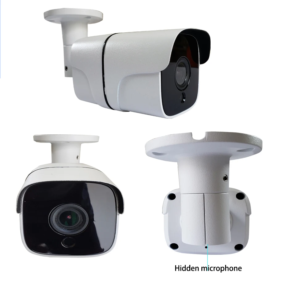 Встроенная аудио H.265 IP камера 1080P 3mp 5mp 2 8 мм 3 6 ONVIF P2P 48 В poe сеть ipcam Металл XMEye