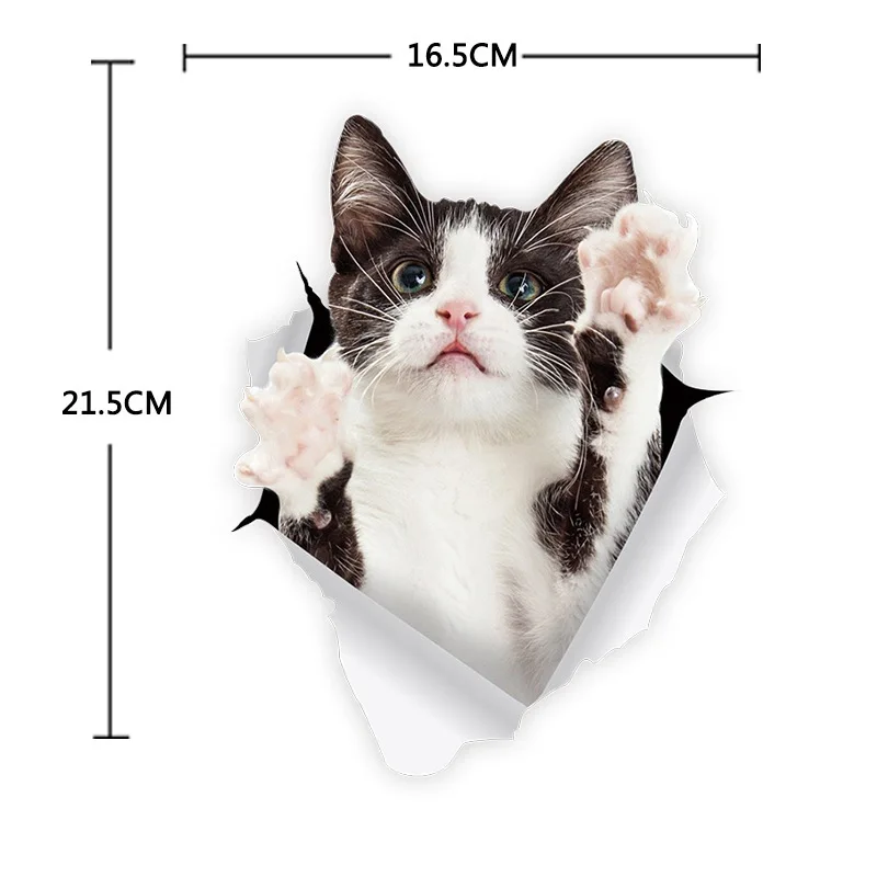 Автомобильный Стикеры 5 видов peek cat сбоку s Виниловая пленка для оклеивания