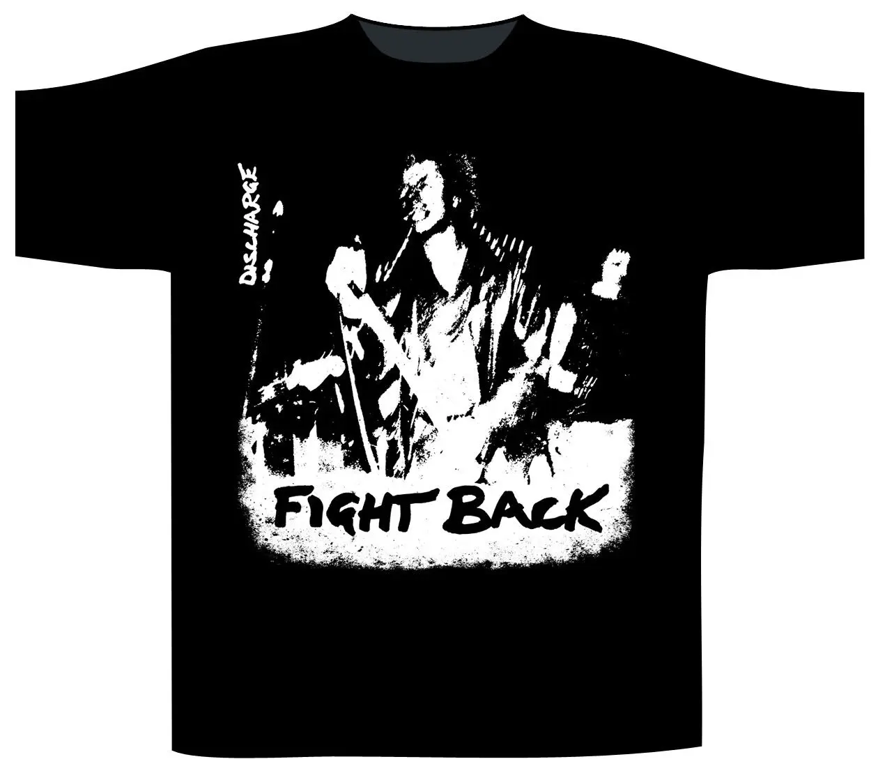 Discharge' Fight Back T-Shirt - NEU UND Top Tee 100% Cotton Humor Men Crewneck Shirts | Мужская одежда