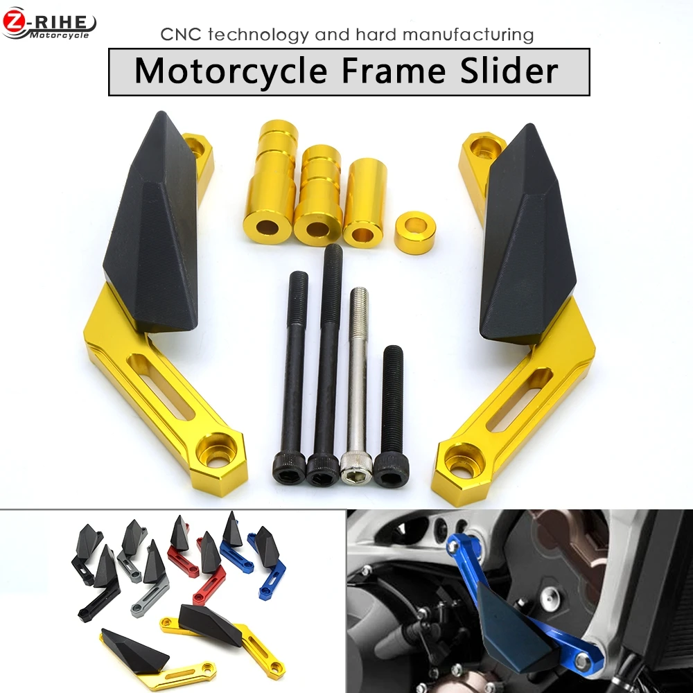 Brand new Moto CNC Frame Sliders crash pads protect Motorbike Falling Protector For YAMAHA MT-09 MT 09 MT09 XSR900 2016 fz-09 | Автомобили
