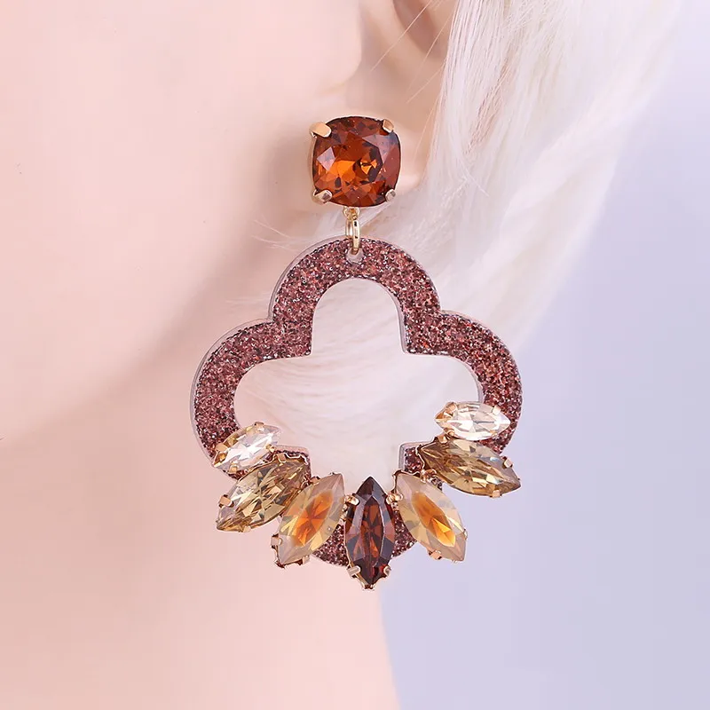 Earrings Dark Brown