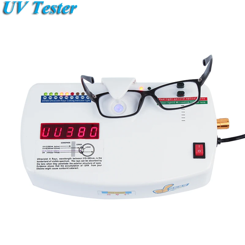 UV400 тестер анти-излучения Многофункциональный УФ-тестер 10 W 220 V очки оборудование CP-13B