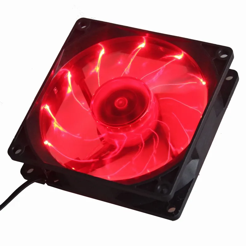 1 шт. Gdstime 90 мм красный светодиодный светильник 12 В 3Pin PC Настольный компьютер чехол охлаждающий вентилятор
