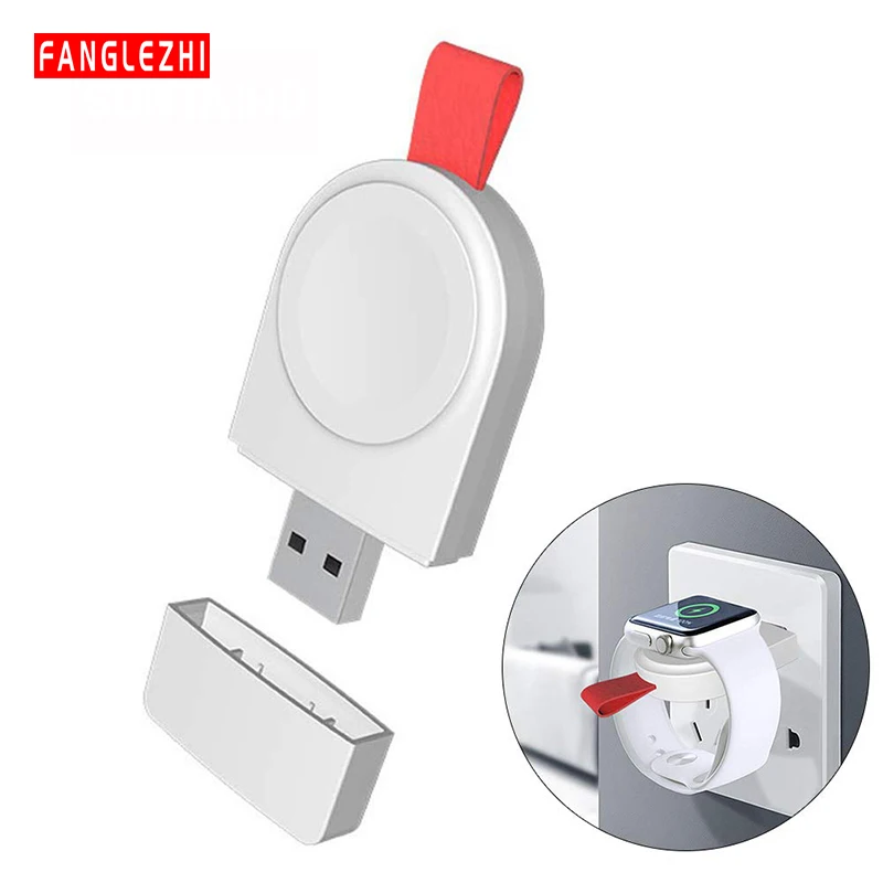 

Wireless Charger For Apple Watch 4 3 2 1 i Watch Charging Portable Adapter For Apple Watch 4 3 USB Charger Base Mini 2mm Cable