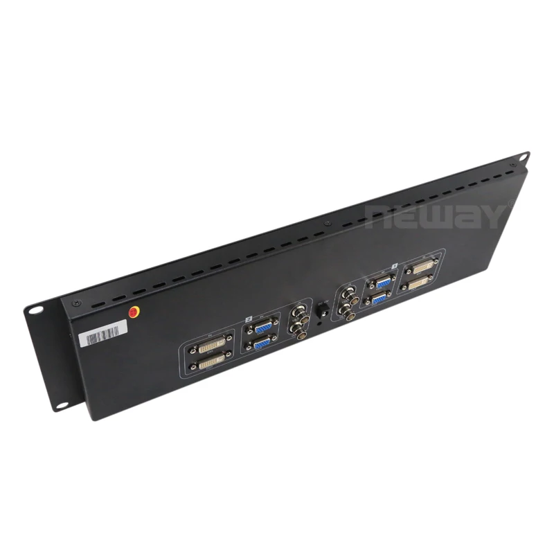 Neway RM71D 3U Rackmount 7 дюймов двойные мониторы DVI VGA видео вход и выход