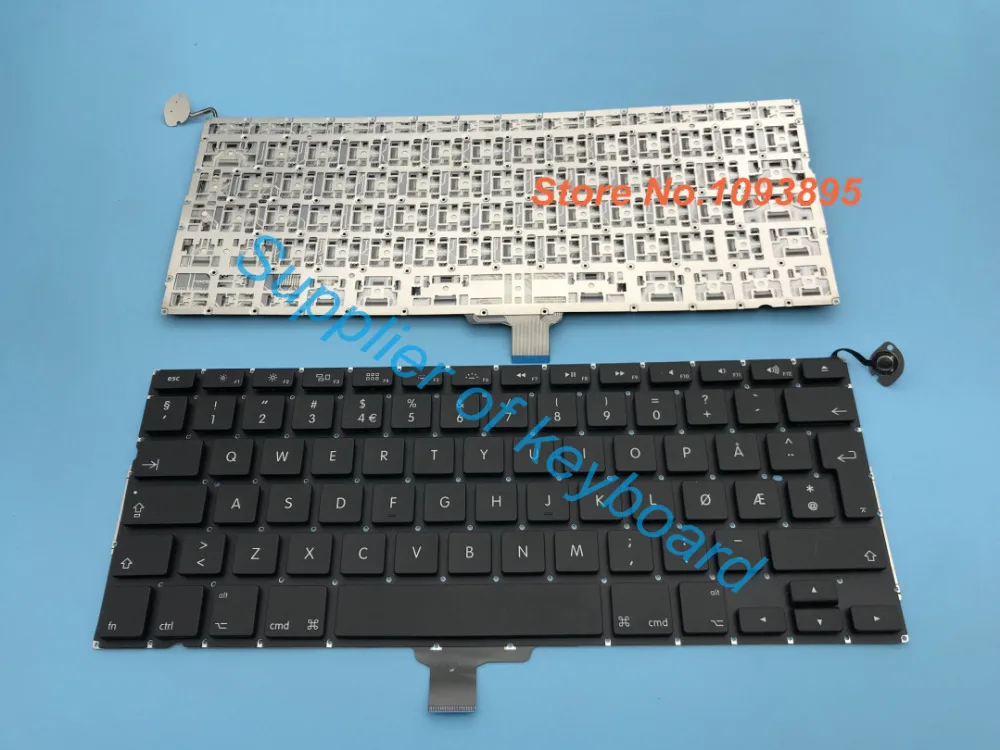 Новая клавиатура для Apple Macbook pro 13 &quot13 3&quot A1278 Unibody MC700 MC724 MD313 2009-2013 год Датская