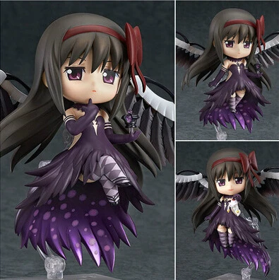 Новая Горячая 10 см Q версия Puella Magi Madoka Magica Akemi Homura подвижная фигурка игрушки коллекция Рождественская игрушка кукла с коробкой