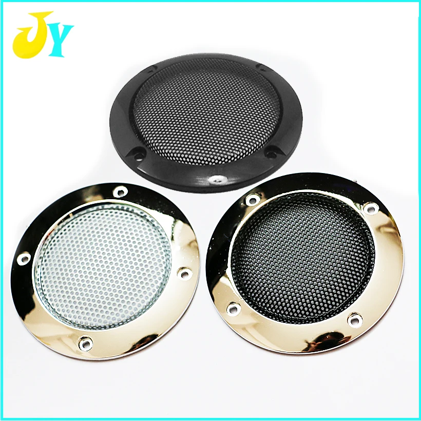 

4pcs Arcade Decorative 2" inch Tweeter Audio Speaker Cover Circle Metal Mesh Grille trim jamma arcade-accessories grill decals