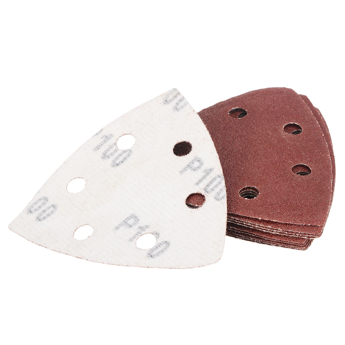50Pcs 90mm Sandpaper Triangle Sanding Sheets Mouse Detail Sander Pads 40 60 80 100 120Grit For Grinding Machines Abrasive Tool