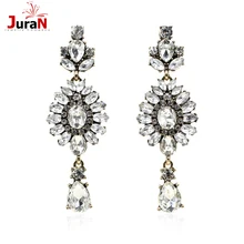 JURAN полный кристалл серьги Новинка модная серьга ювелирные изделия Лидер продаж, кристалл серьги для женщин Эффектные серьги R2203