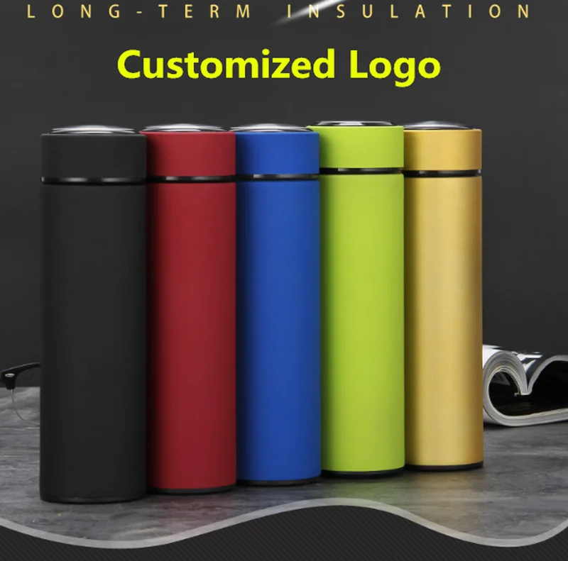 

Thermos Cup Customized Logo with Free 500ml Stainless Steel Gifts Lettering Advertising Cup Printing