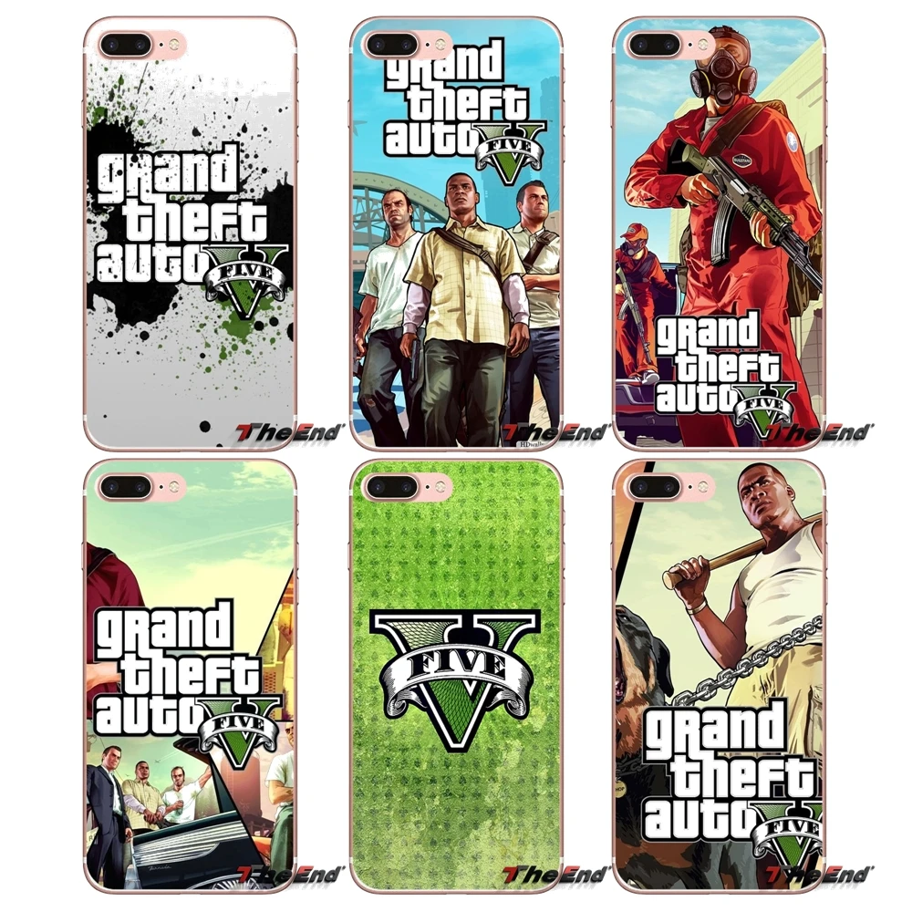 Для Samsung Galaxy S2 S3 S4 S5 MINI S6 S7 edge S8 S9 Plus Note 2 3 4 5 8 Coque Fundas Чехлы gta grand theft auto san andreas |