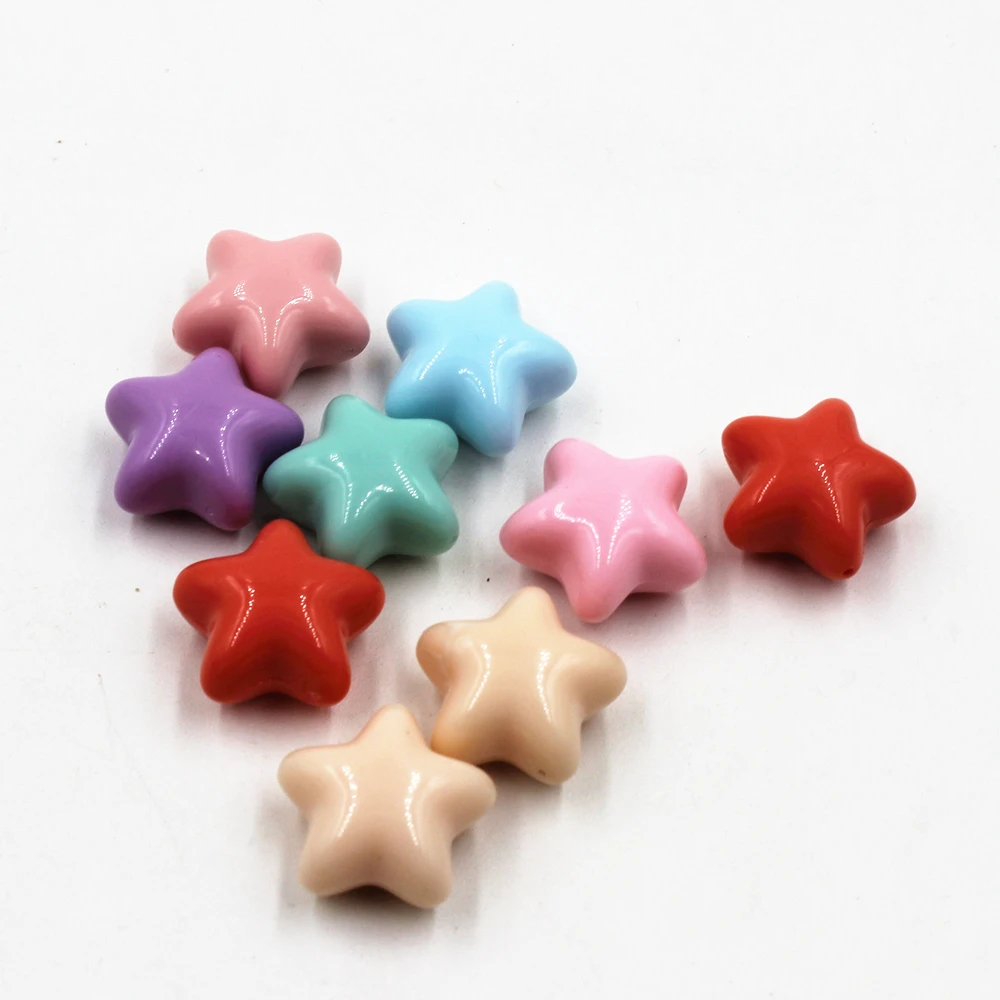 10 шт. бусины с одним отверстием 20 мм candy beads star beadsbeads fit