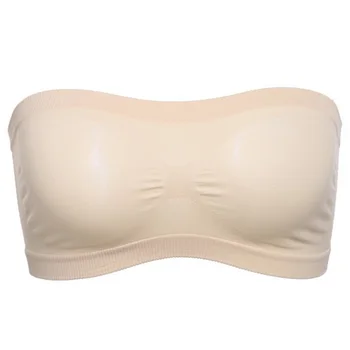 

Unlined Strapless Bras for Women High Quality Seamless Elastic Anti-Emptied Sujetador Lingerie Sexy Bra BH Bralette Plus Size